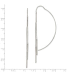Sterling Silver Polished Multi-Strand Bar Threader Earrings