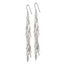 Sterling Silver Polished Fancy Drop Squiggle Dangle Earrings