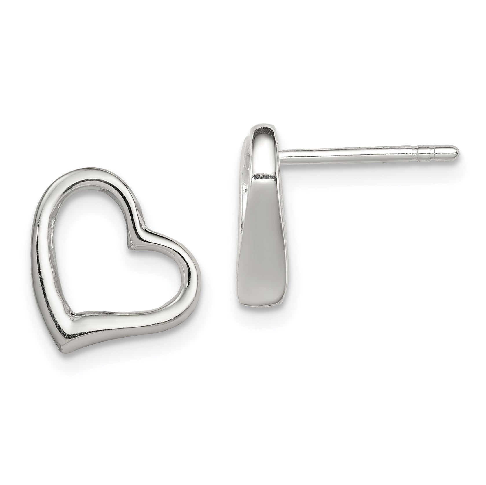 Sterling Silver Heart Earrings Main image