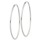 Sterling Silver 1.3mm Hoop Earrings
