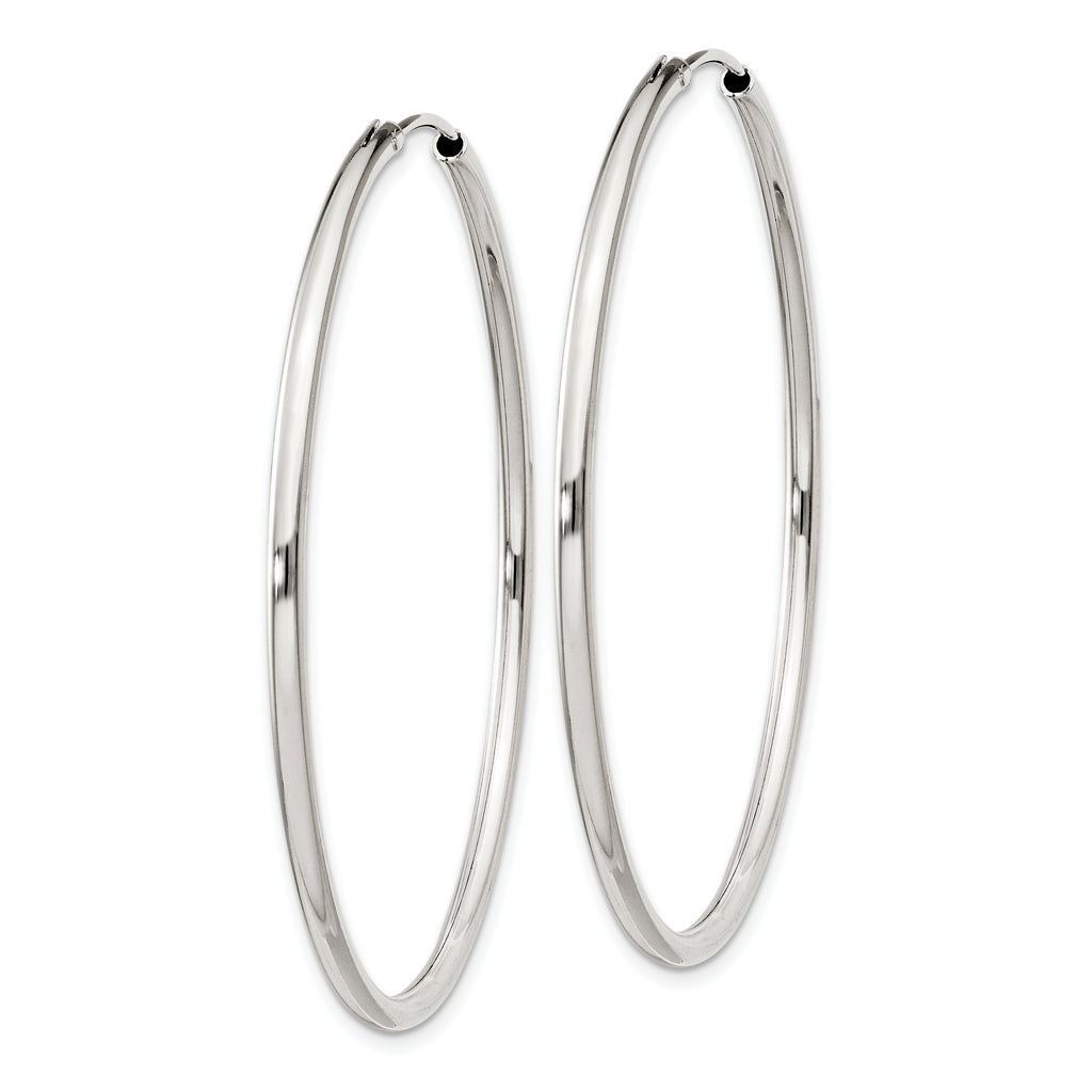 Sterling Silver 2mm Hoop Earrings