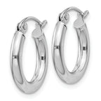 Round Hoop Earrings in Sterling Silver