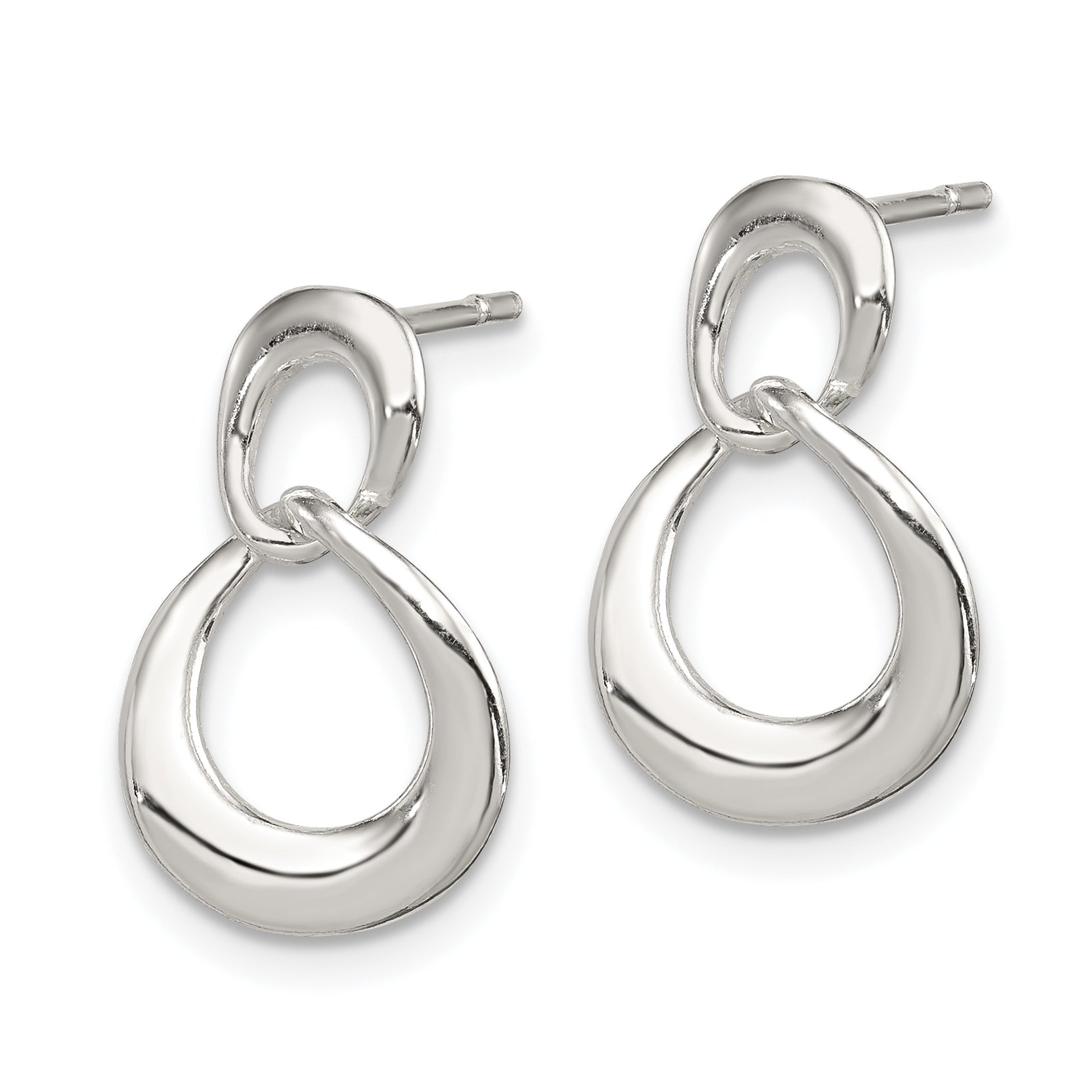 Sterling Silver Fancy Dangle Earrings Secondary image