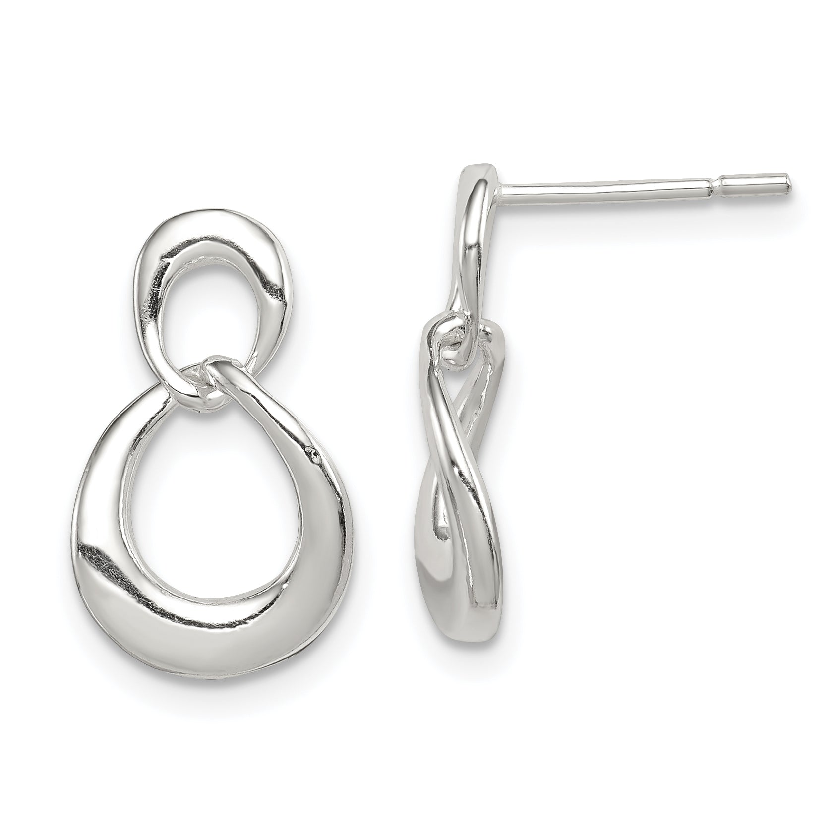 Sterling Silver Fancy Dangle Earrings Main image