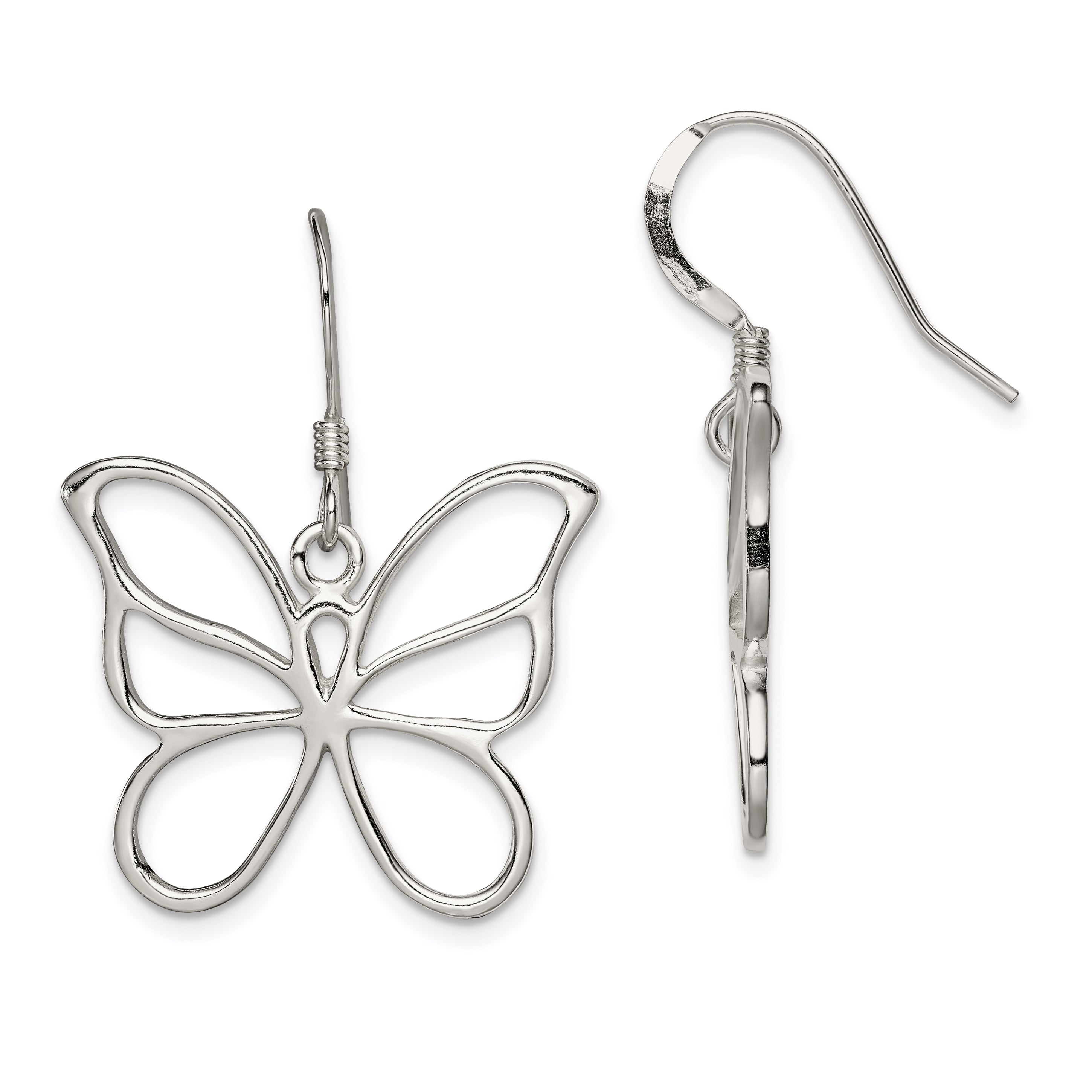 Sterling Silver Butterfly Earrings Main image