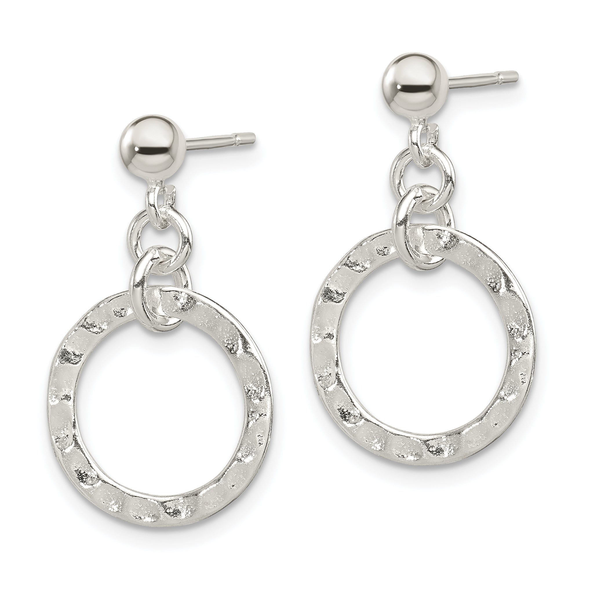 Sterling Silver Dangling Circle Earring Secondary image