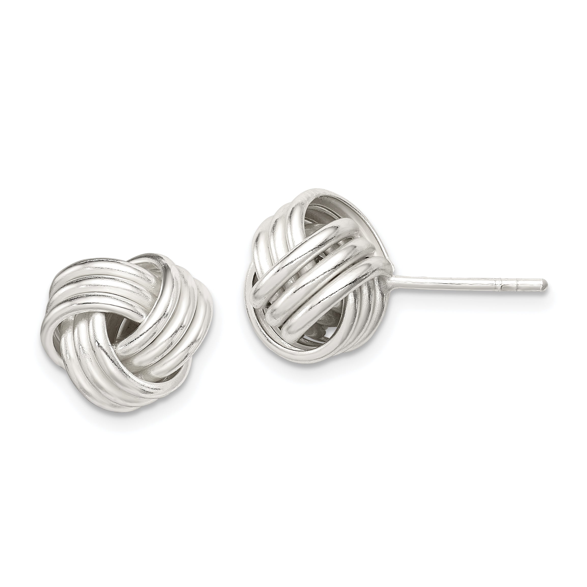 Sterling Silver Twisted Knot Post Earrings Main image