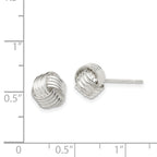Sterling Silver Love Knot Earrings