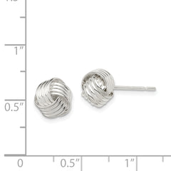 Sterling Silver Love Knot Earrings