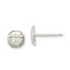 Sterling Silver Basketball Mini Earrings