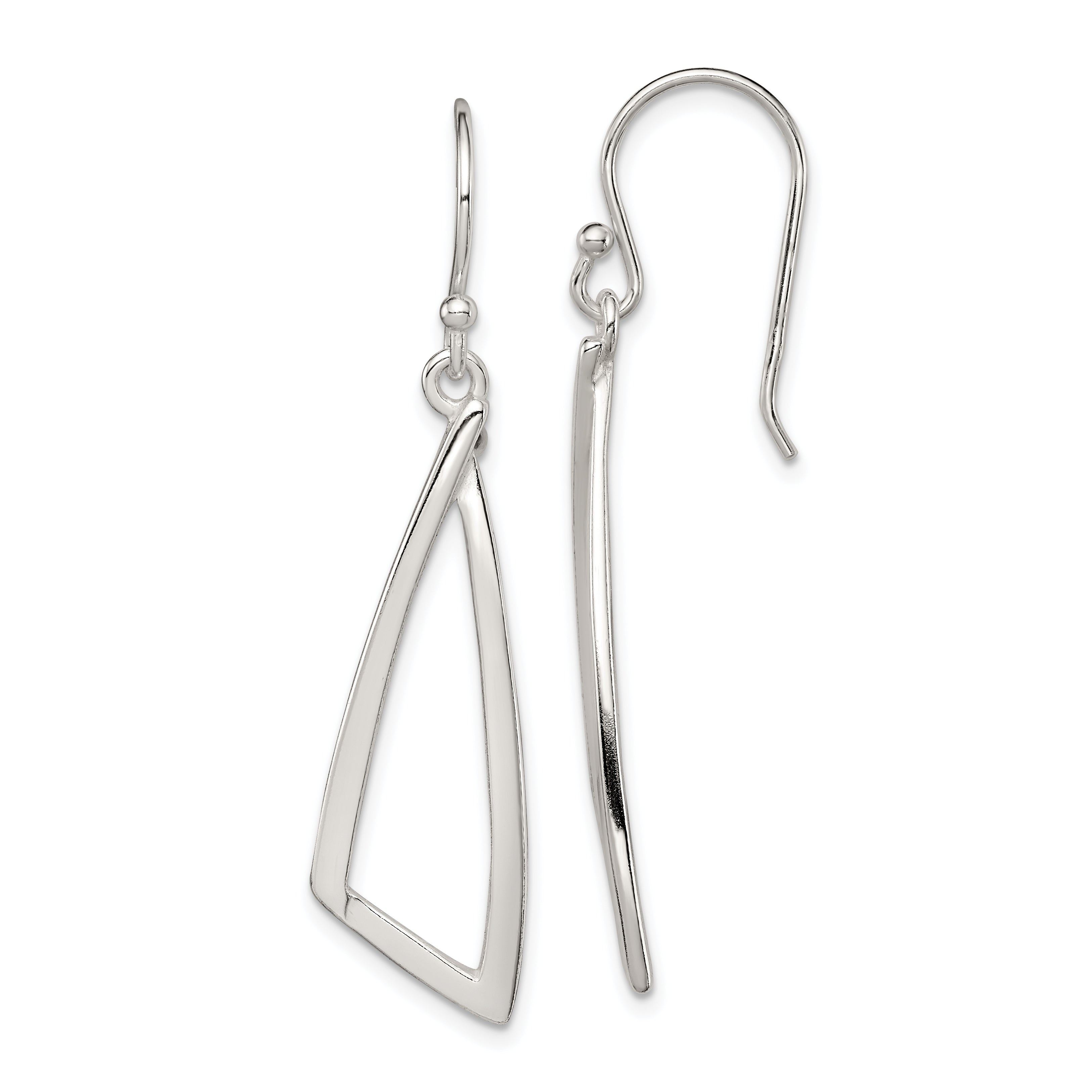 Sterling Silver Polished Fancy Dangle Earrings Main image