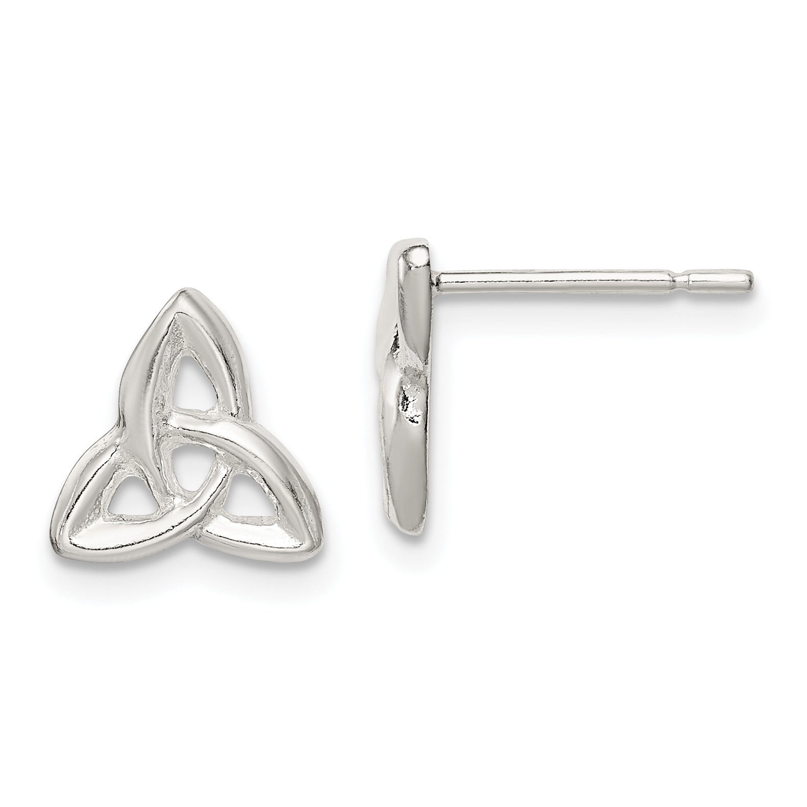 Sterling Silver Trinity Post Earrings Main image