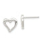 Sterling Silver Heart Post Earrings