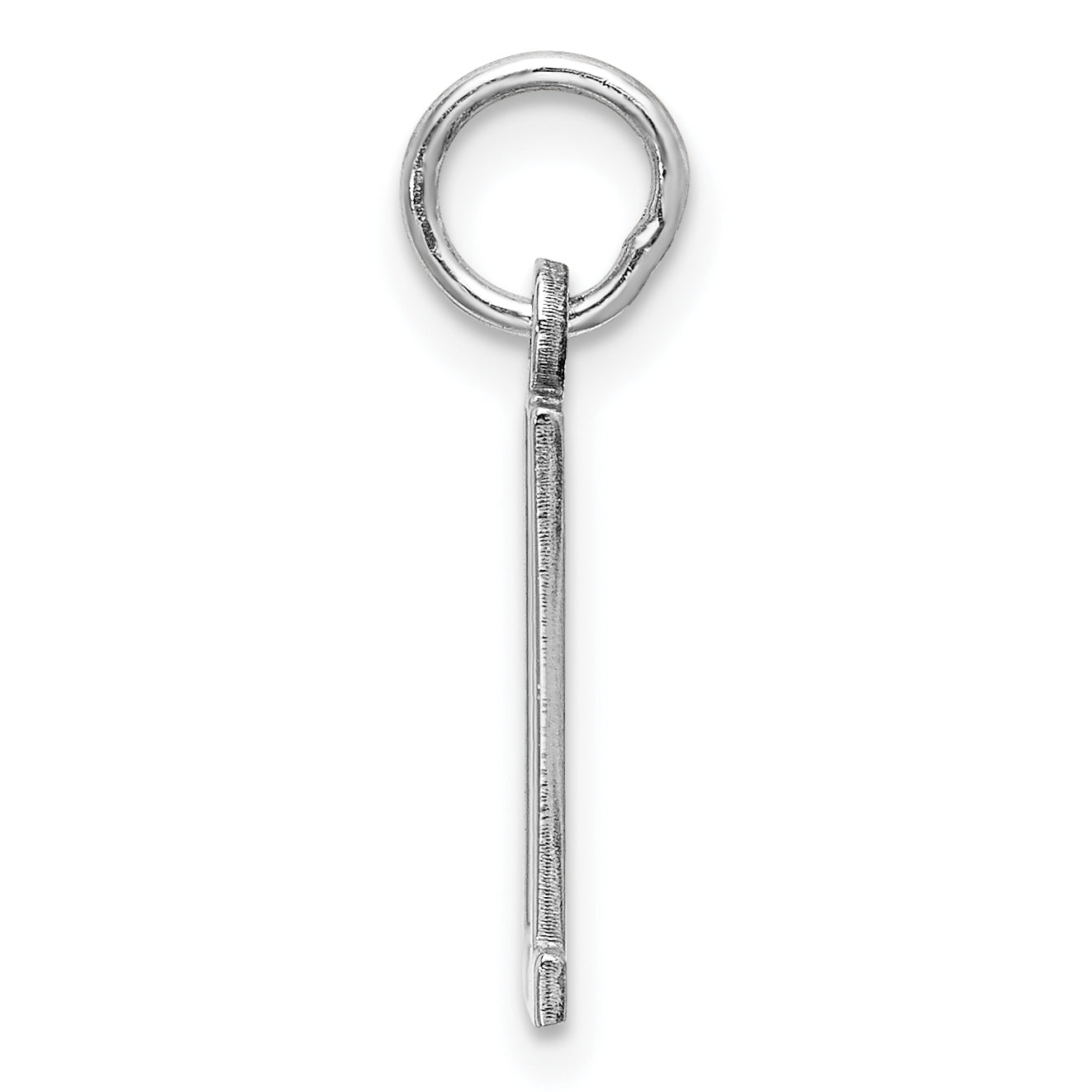 Sterling Silver/Rhodium-plated Elongated Number 11 Charm Secondary image