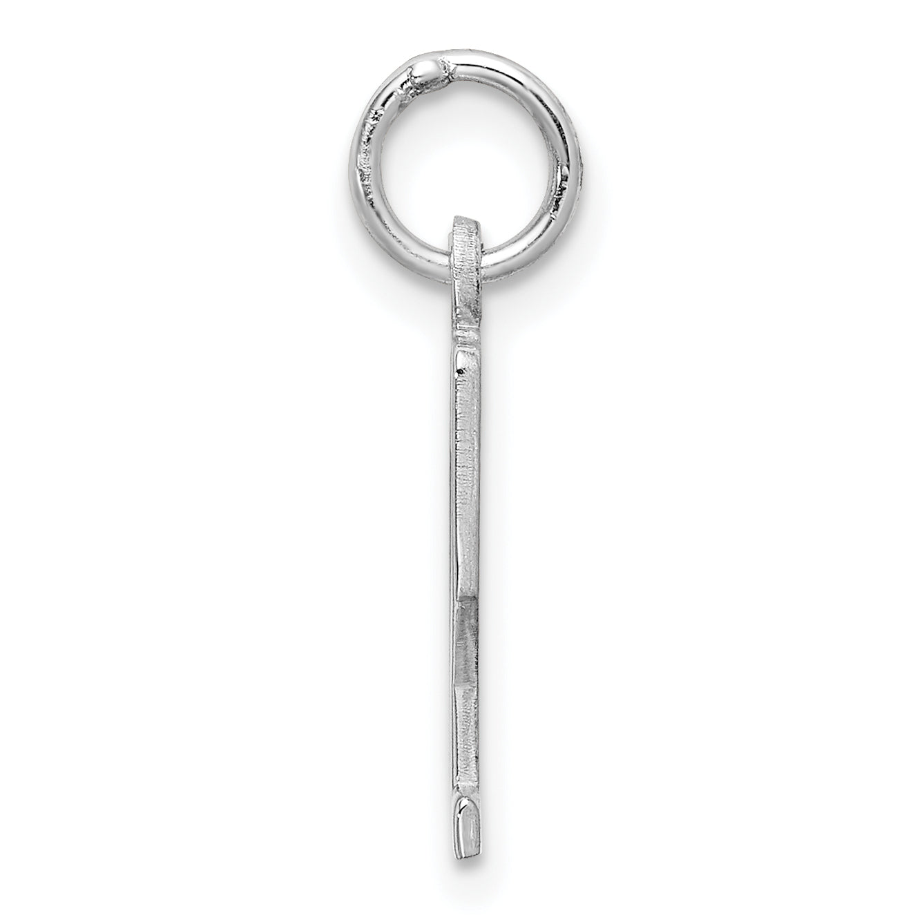 Sterling Silver/Rhodium-plated Elongated Number 12 Charm Secondary image