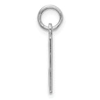 Sterling Silver Rhodium-plated Small Elongated Pol Number 29 Charm
