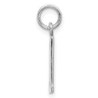 Sterling Silver Rhodium-plated Small Elongated Pol Number 31 Charm