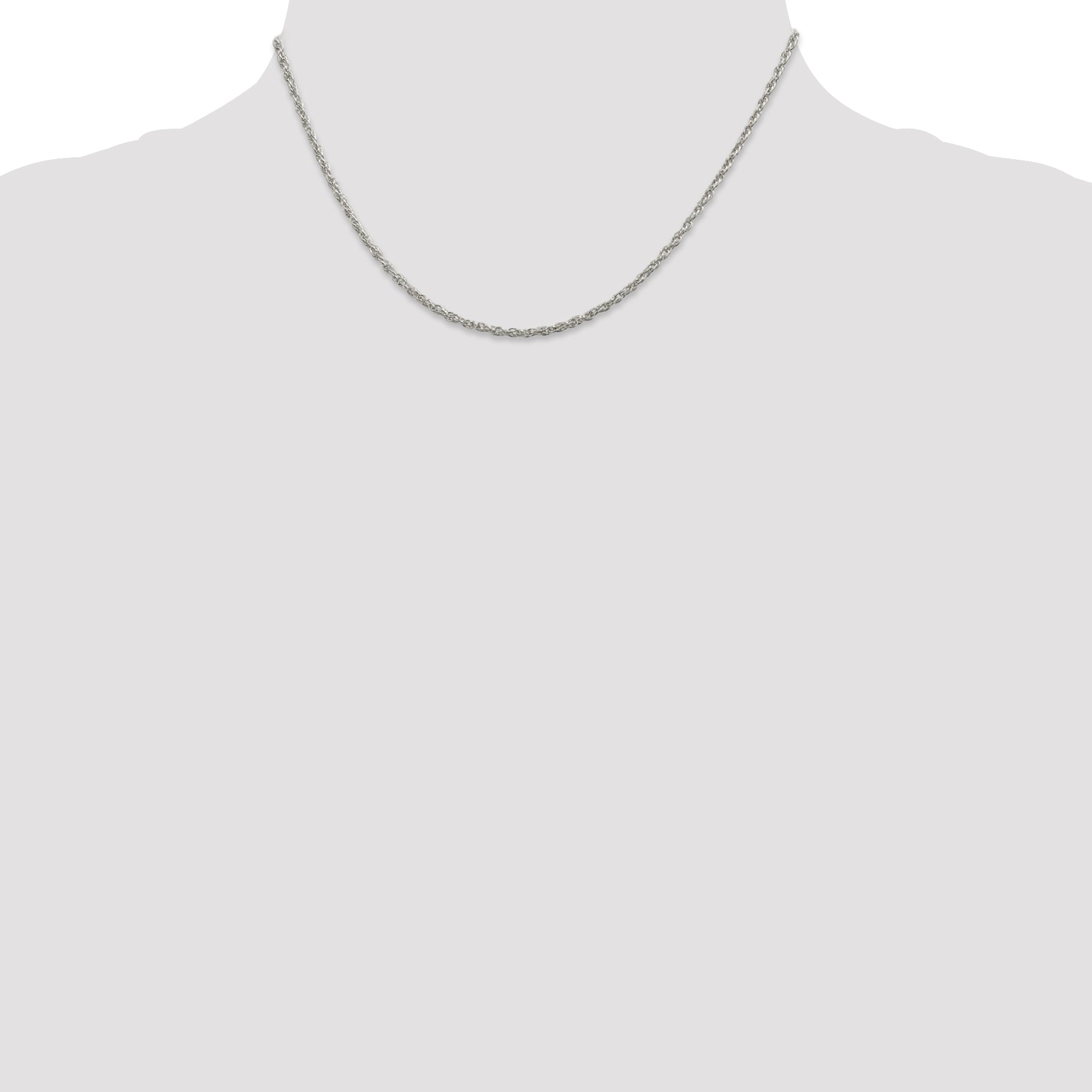 Sterling Silver 925 Polished Rope Chain Necklace for Women Elegant Design