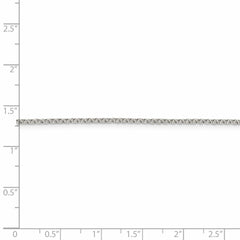 Sophia Jewelers Sterling Silver 18" Polished Rolo Chain Necklace