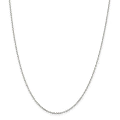 Sophia Jewelers Sterling Silver 18" Polished Rolo Chain Necklace