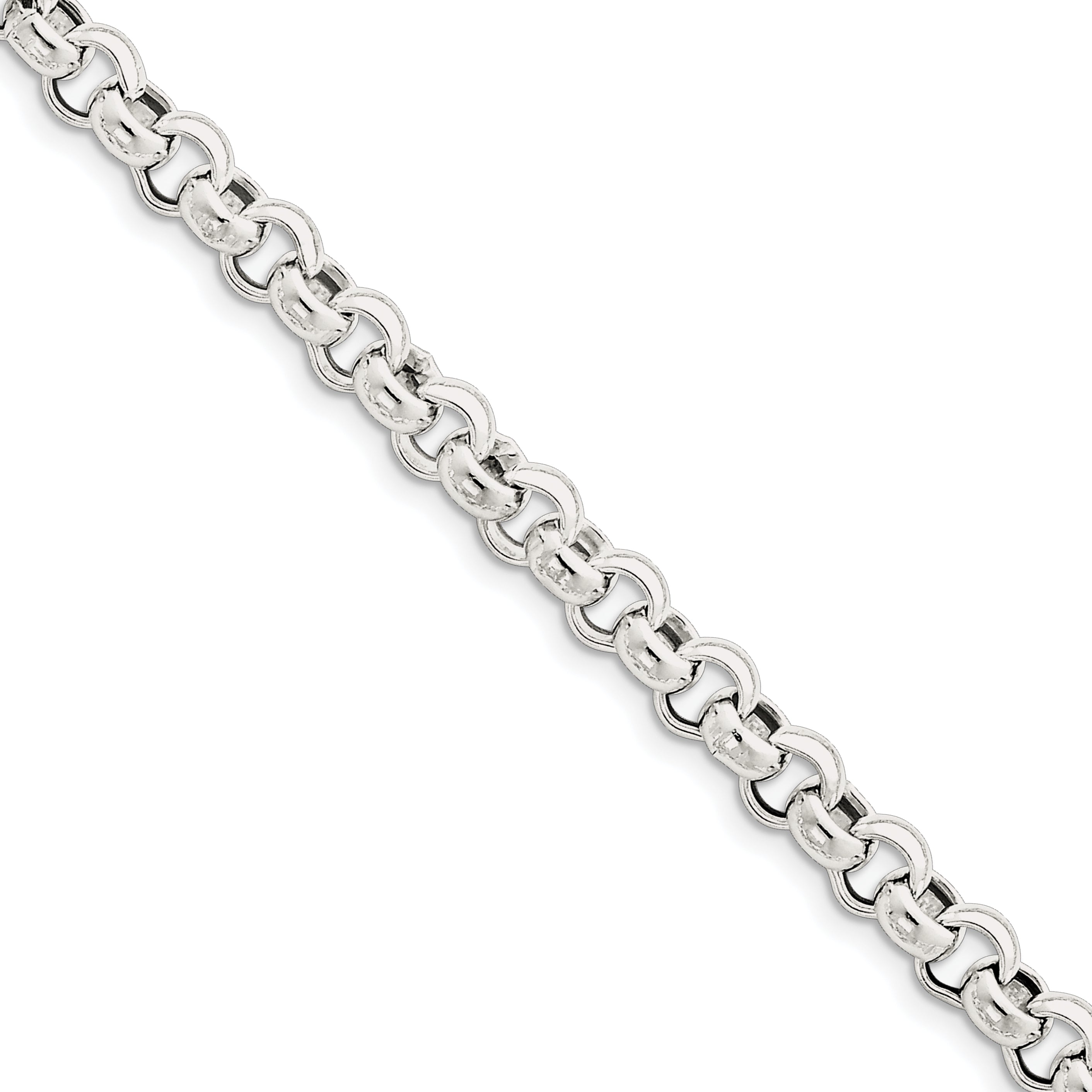 Sterling Silver 7.75mm Rolo Chain