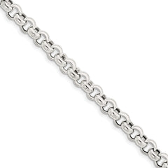 Sterling Silver 7.75mm Rolo Chain