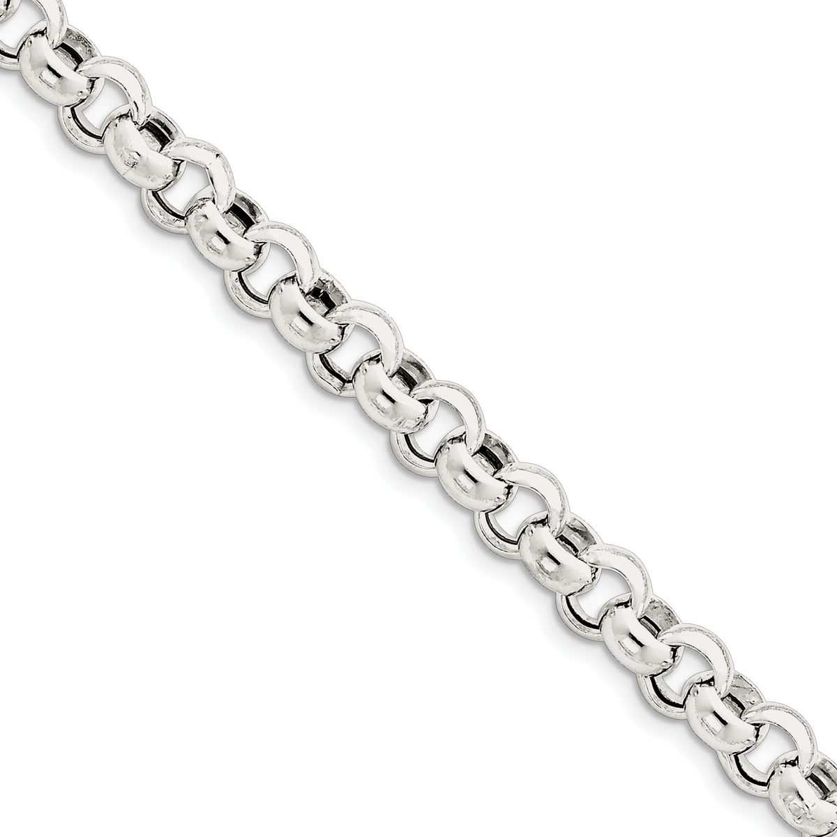 Sterling Silver 9.5mm Rolo Chain