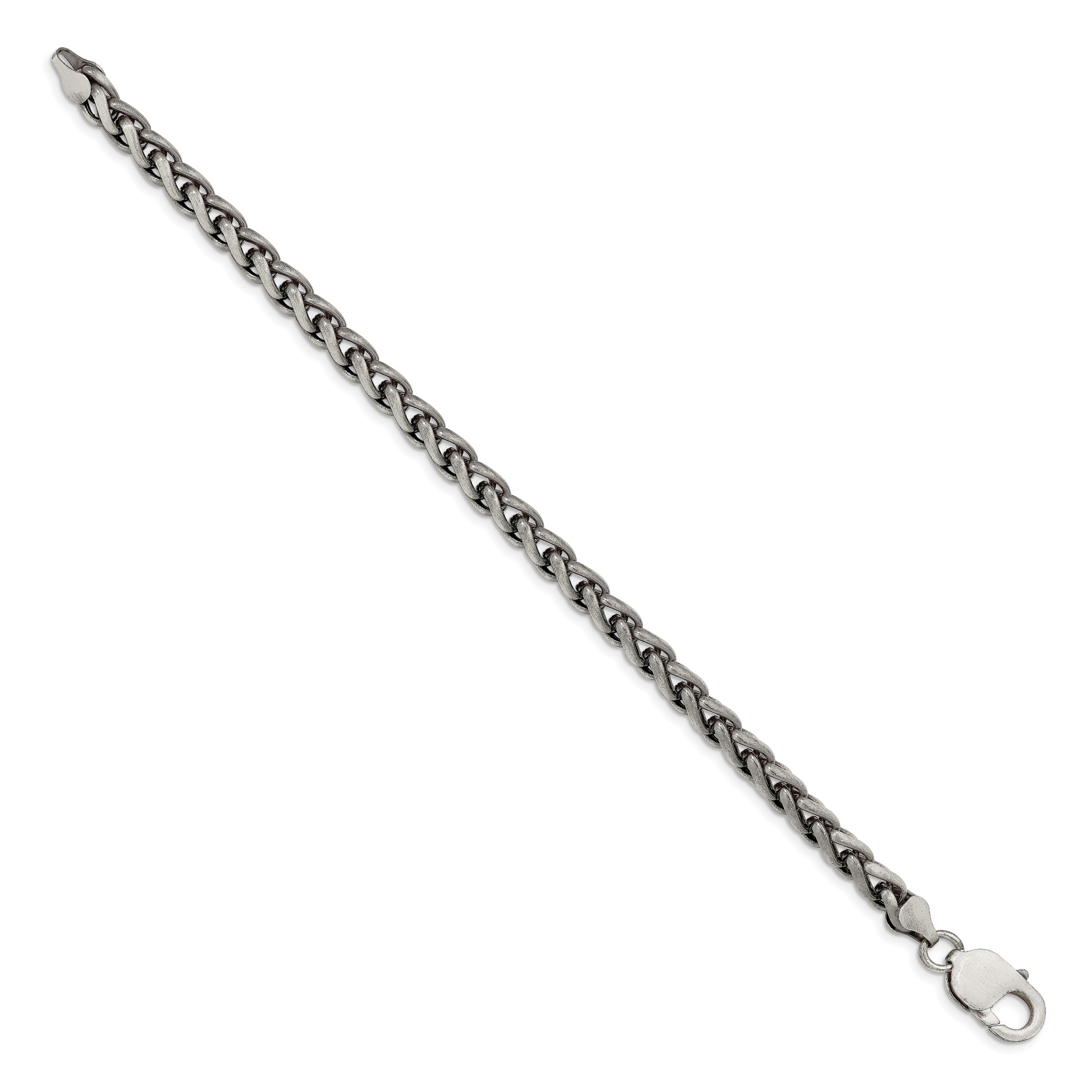 Sterling Silver Antiqued 6mm Round Spiga Chain Secondary image