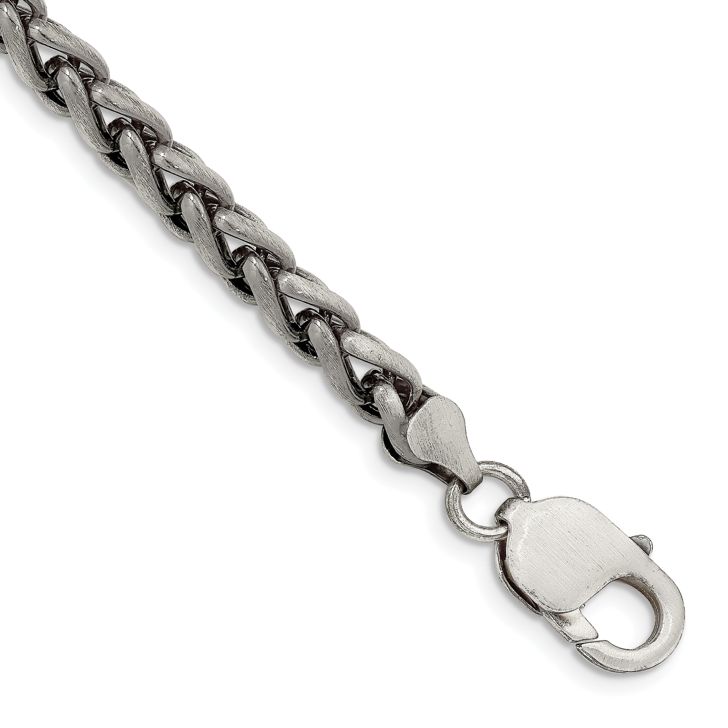Sterling Silver Antiqued 6mm Round Spiga Chain Main image