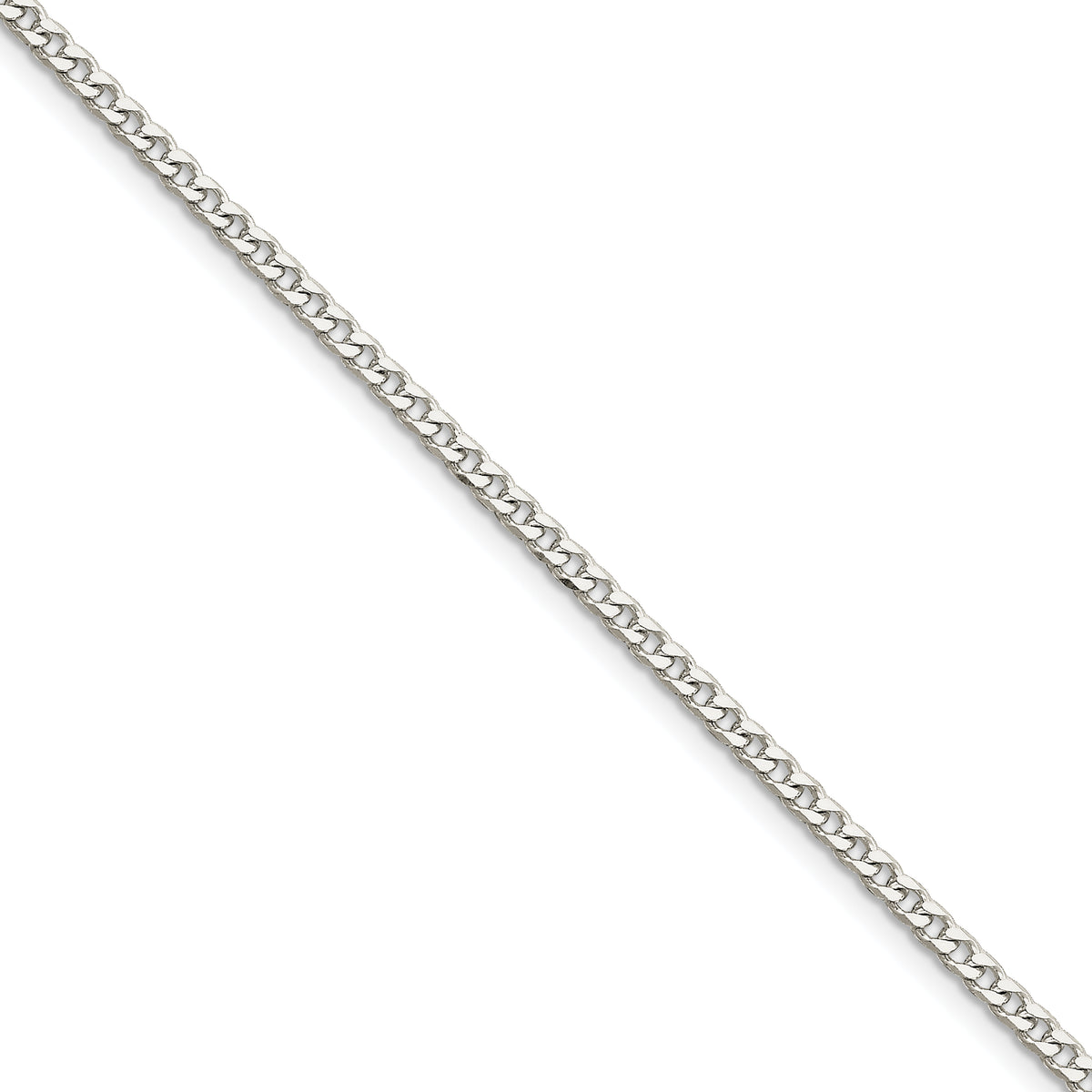 Sterling Silver Polished 3.15mm Curb Chain