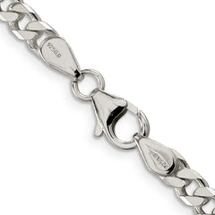Sophia Jewelers Sterling Silver 925 Polished Curb Chain Necklace