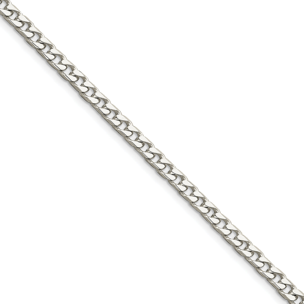 Sterling Silver Polished 5.0mm Curb Chain