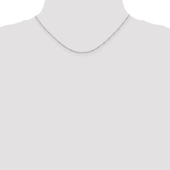 Sterling Silver 925 Polished Women's Rolo Necklace with Beads