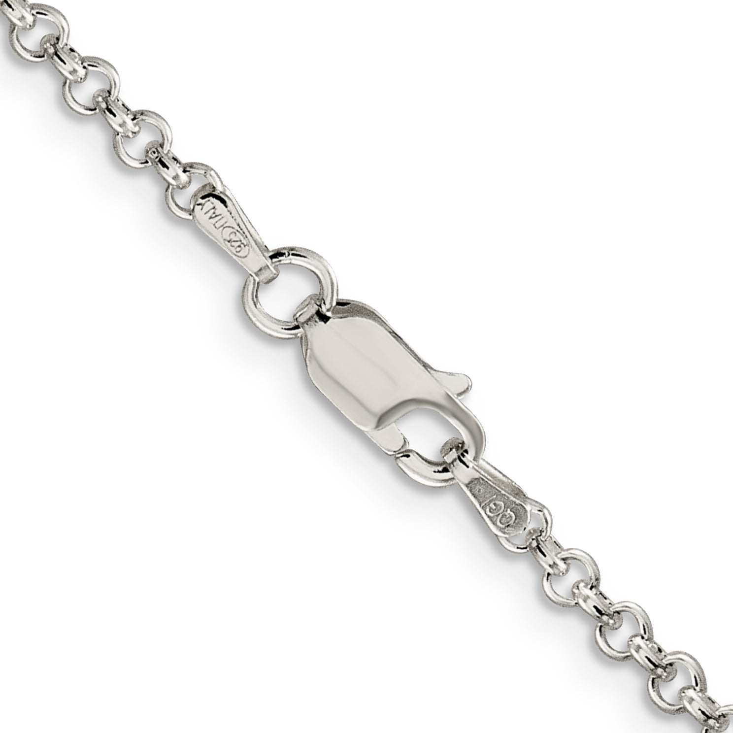 Sterling Silver 16 Polished Rolo Chain Necklace for Women