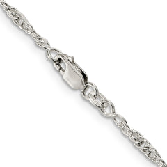 Sophia Jewelers 925 Sterling Silver Rope Chain Necklace 16 Polished Finish