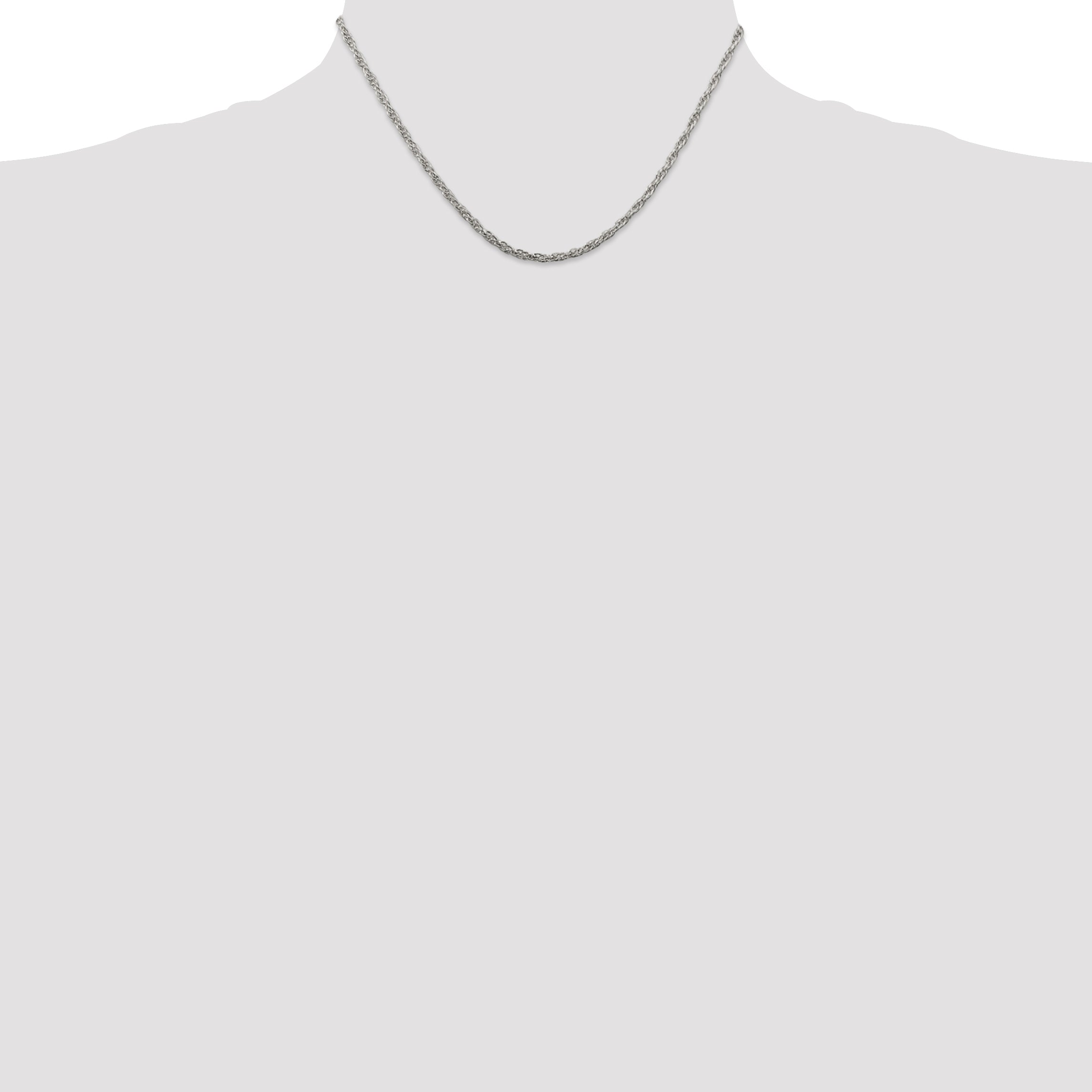 Sophia Jewelers 925 Sterling Silver Rope Chain Necklace 16 Polished Finish