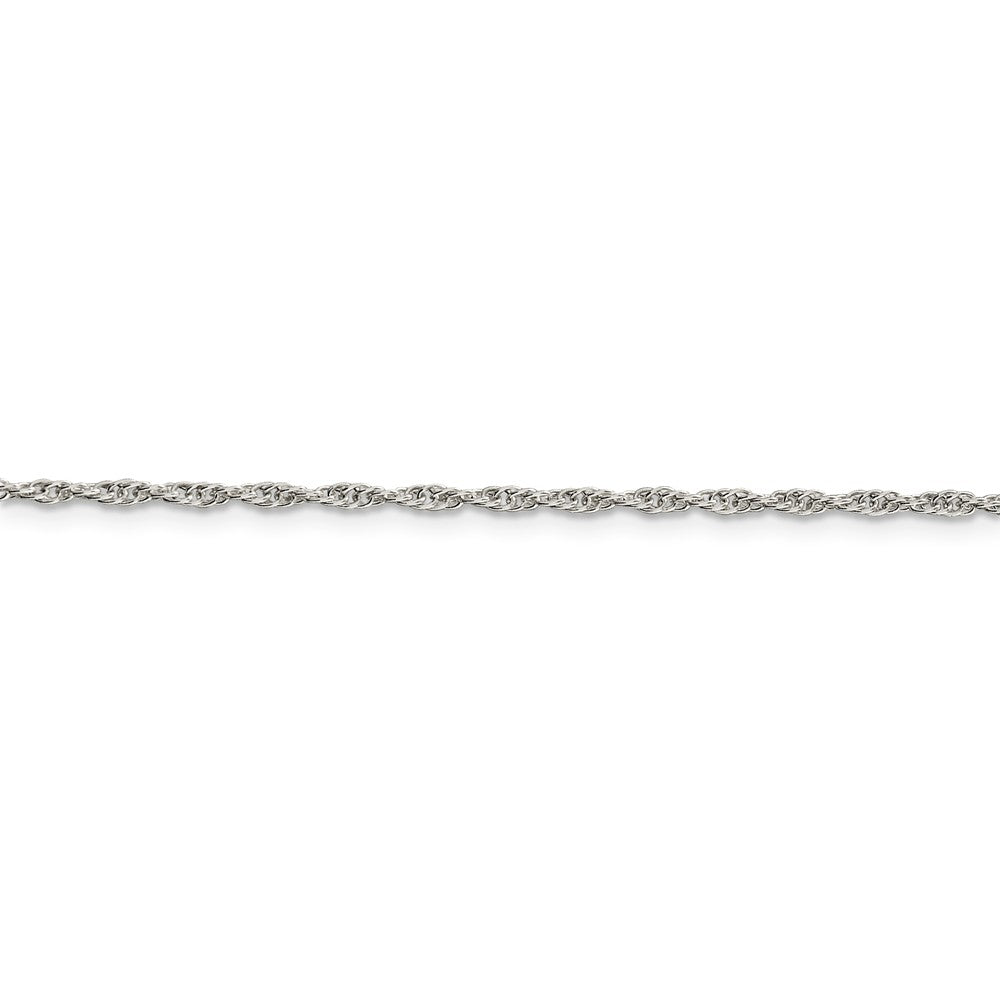 Sophia Jewelers Solid 925 Sterling Silver Polished Rope Chain Necklace