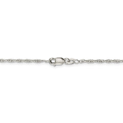 Sophia Jewelers Solid 925 Sterling Silver Polished Rope Chain Necklace