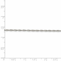 Sophia Jewelers Solid 925 Sterling Silver Polished Rope Chain Necklace