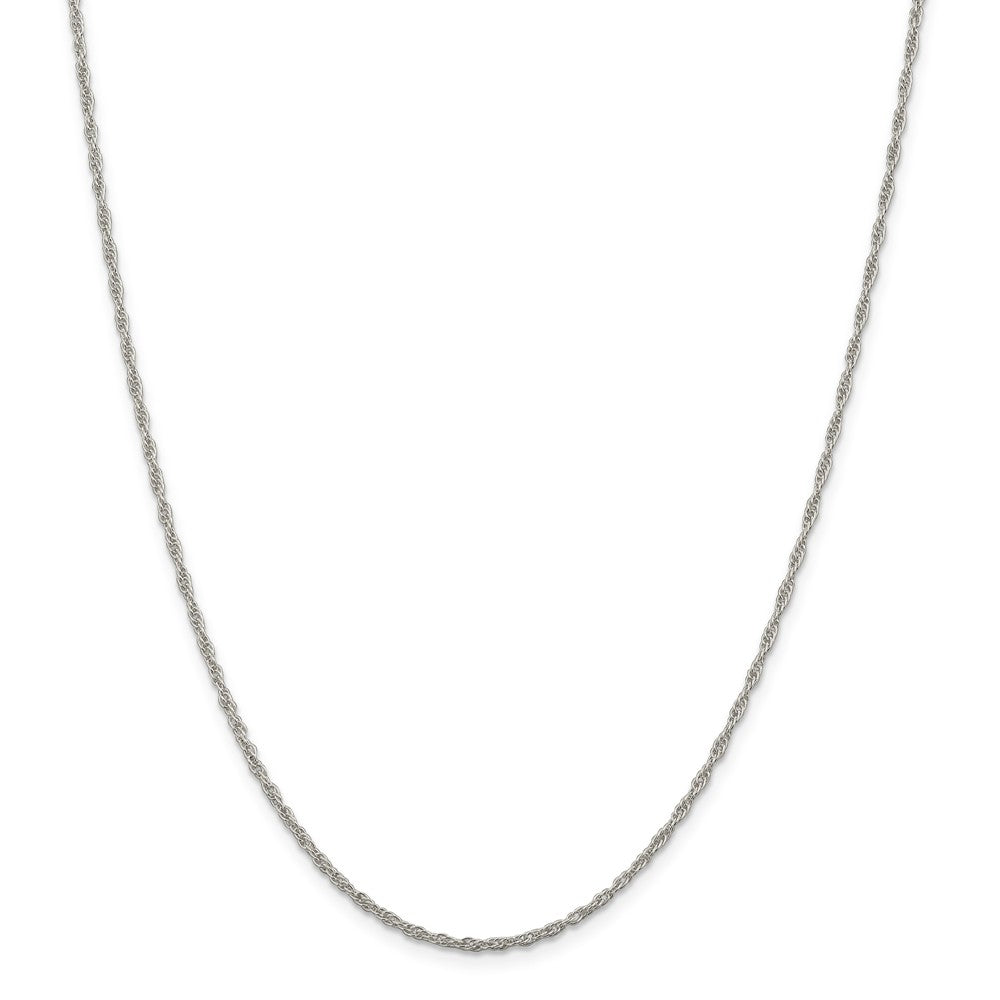 Sophia Jewelers Solid 925 Sterling Silver Polished Rope Chain Necklace