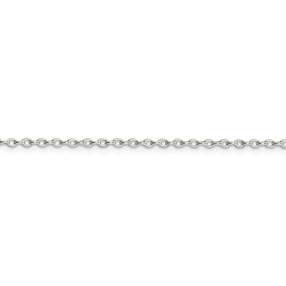 Sophia Jewelers Sterling Silver Polished Rolo Chain Necklace 18 Solid Elegant Design