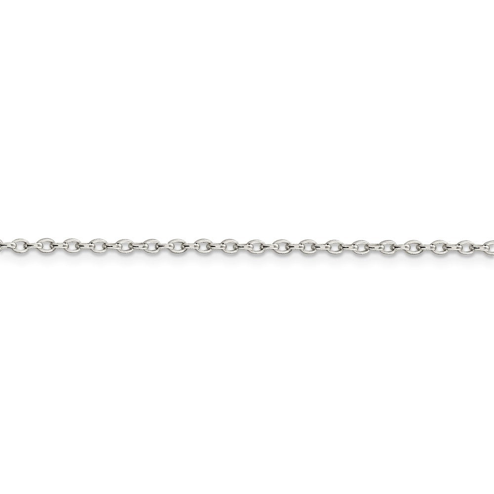 Sterling Silver 2mm Long Link Rolo Chain