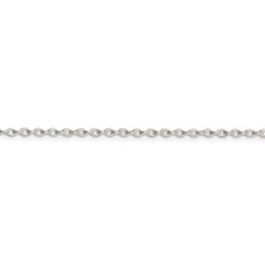 Sterling Silver 2mm Long Link Rolo Chain