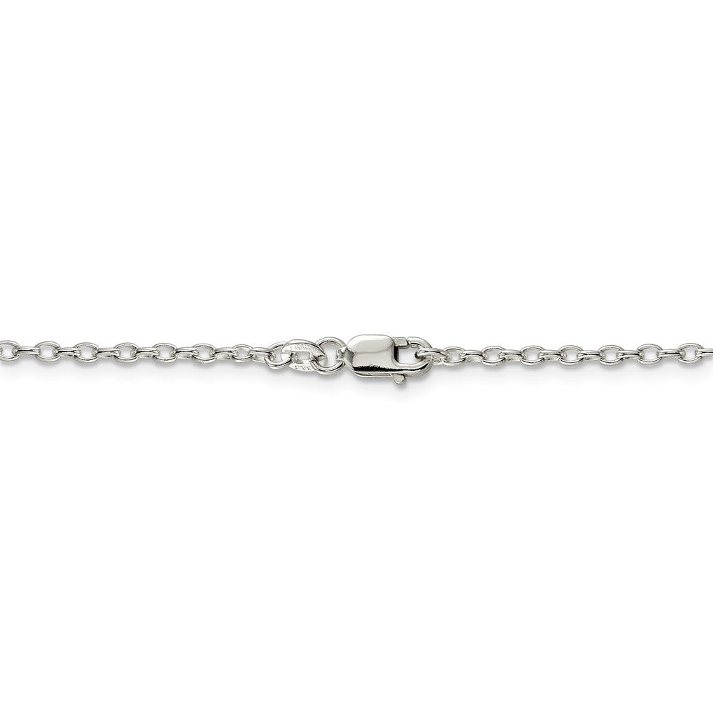 Sterling Silver 2mm Long Link Rolo Chain