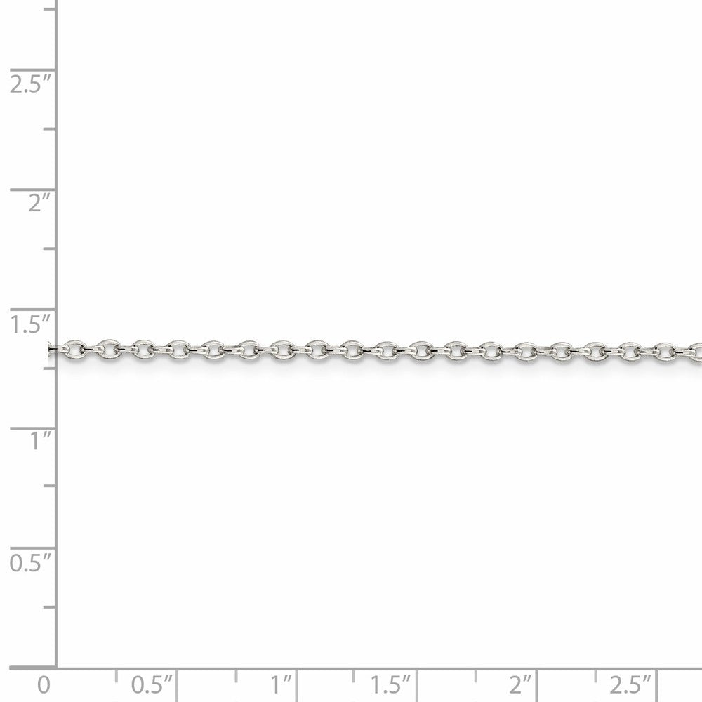 Sophia Jewelers Sterling Silver Polished Rolo Chain Necklace 18 Solid Elegant Design