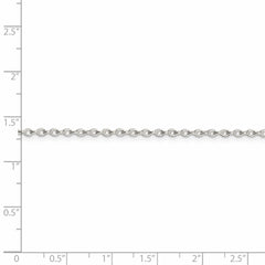 Sterling Silver 2mm Long Link Rolo Chain