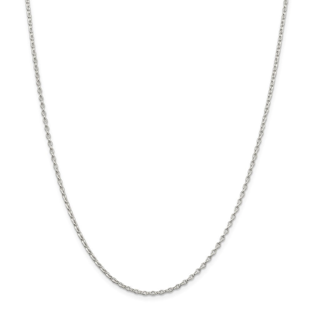 Sterling Silver 2mm Long Link Rolo Chain