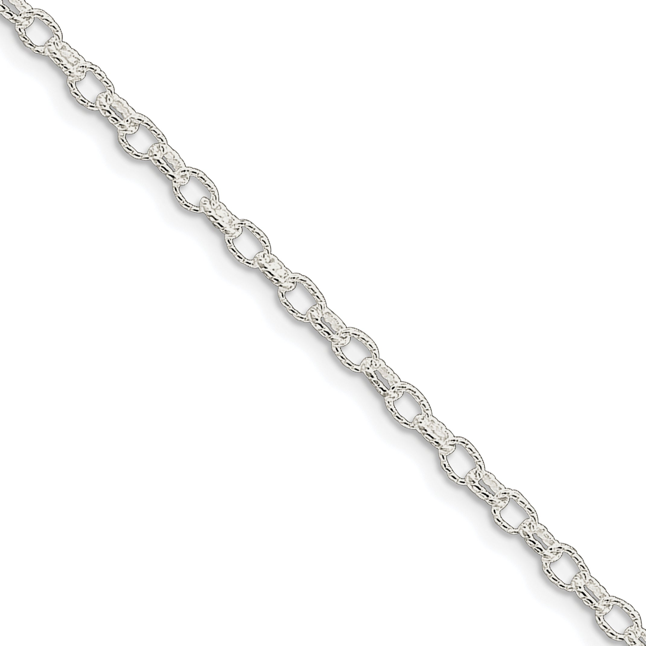 Sterling Silver 3.75mm Fancy Rolo Chain