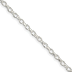 Sterling Silver 3.75mm Fancy Rolo Chain
