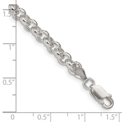 Sterling Silver 5mm Rolo Chain - 7.5